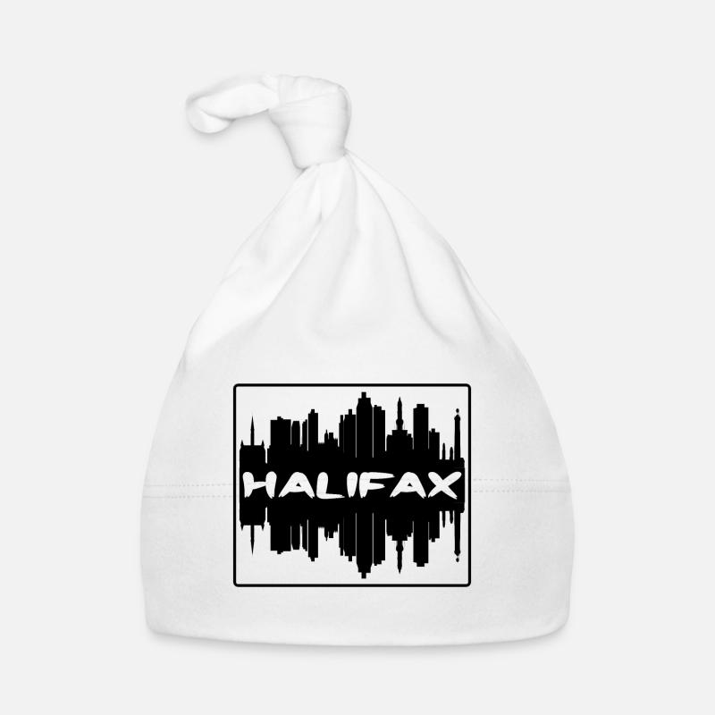 Halifax Kanada Skyline Silhouette Reise Souvenir Baby Bio-Mütze