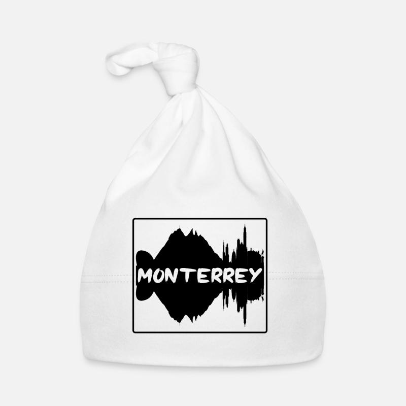 Monterrey Mexiko Skyline Silhouette Reise Souveni Baby Bio-Mütze