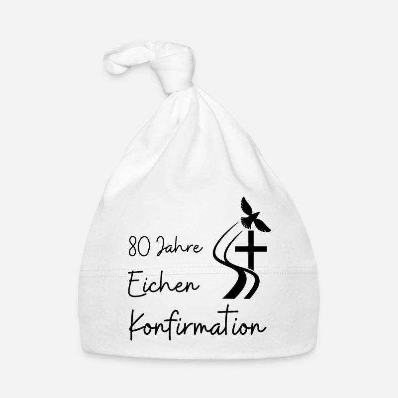 Eichen Konfirmation 80 Jahre Jubelkonfirmation Baby Bio-Mütze