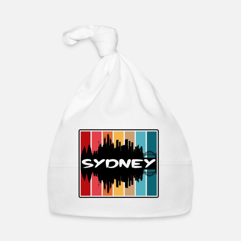 Sydney Australien Skyline Silhouette Reise Souveni Baby Bio-Mütze