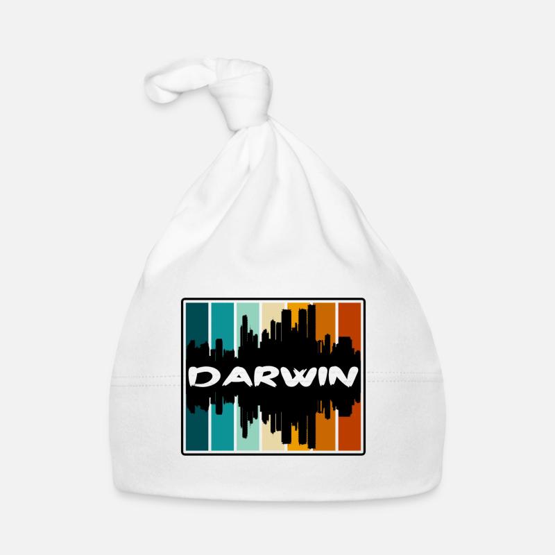 Darwin Australien Skyline Silhouette Reise Souveni Baby Bio-Mütze