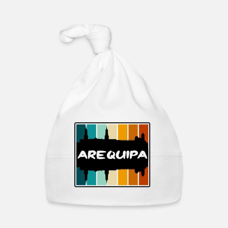 Arequipa Peru Skyline Silhouette Travel Souvenir Organic Baby Cap