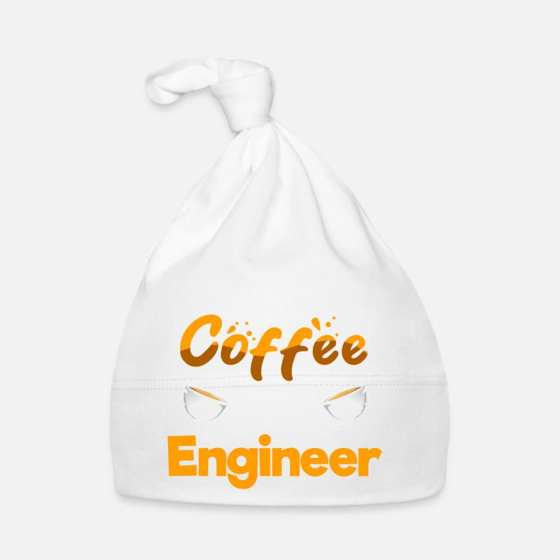 Half Coffee Half Engineer Funny Engineering Humor Baby Bio-Mütze