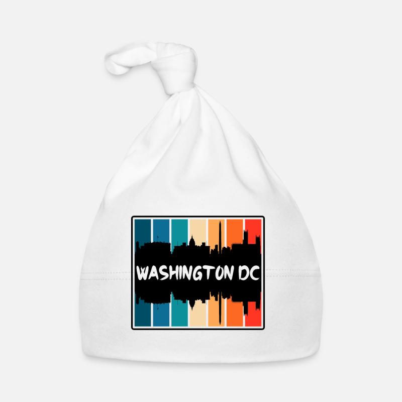 Washington Dc Washington États-Unis Skyline Silhouette Tr Bonnet bio Bébé