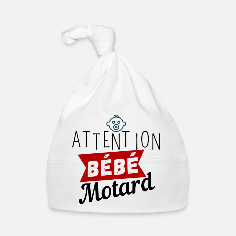 Attention Bébé Motard Bonnet bio Bébé