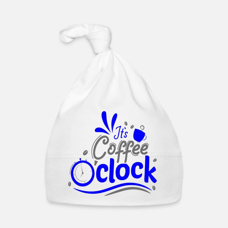 It's Coffee o clock Coffee clock Time Organic Baby Cap