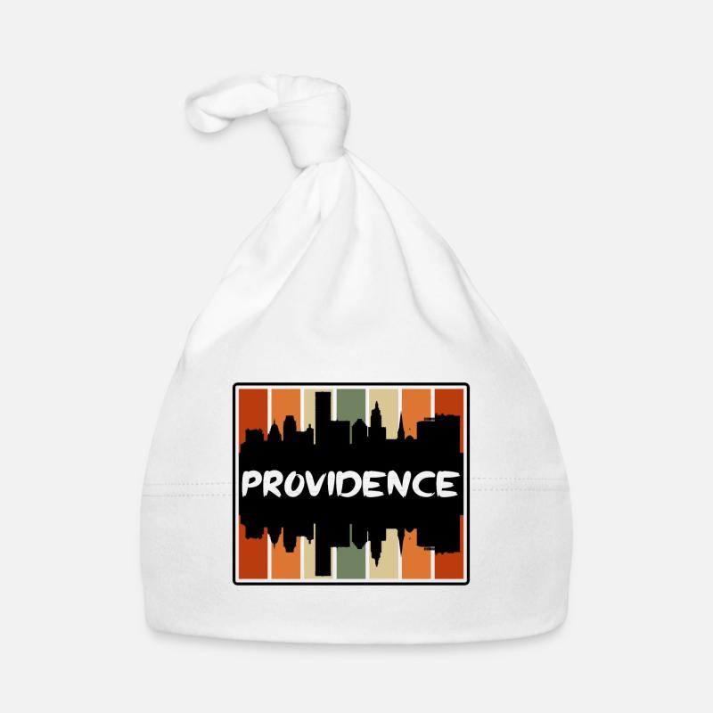 Providence Rhode Island États-Unis Skyline Silhouette Tra Bonnet bio Bébé