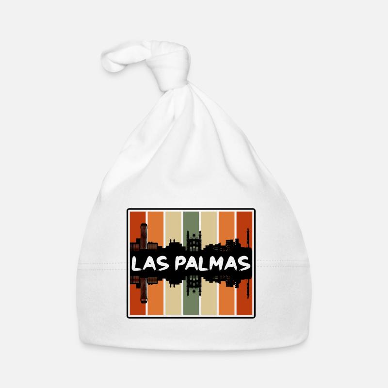 Las Palmas Spanien Skyline Silhouette Reise Souveni Baby Bio-Mütze