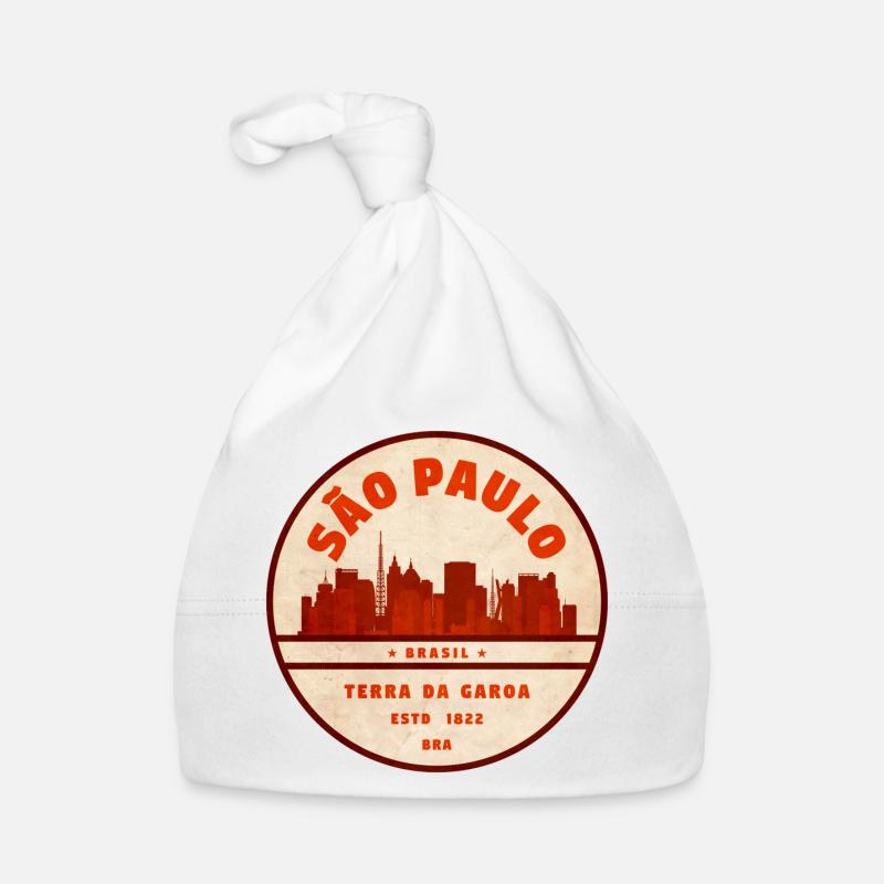Silhouette de São Paulo 1822 Bonnet bio Bébé