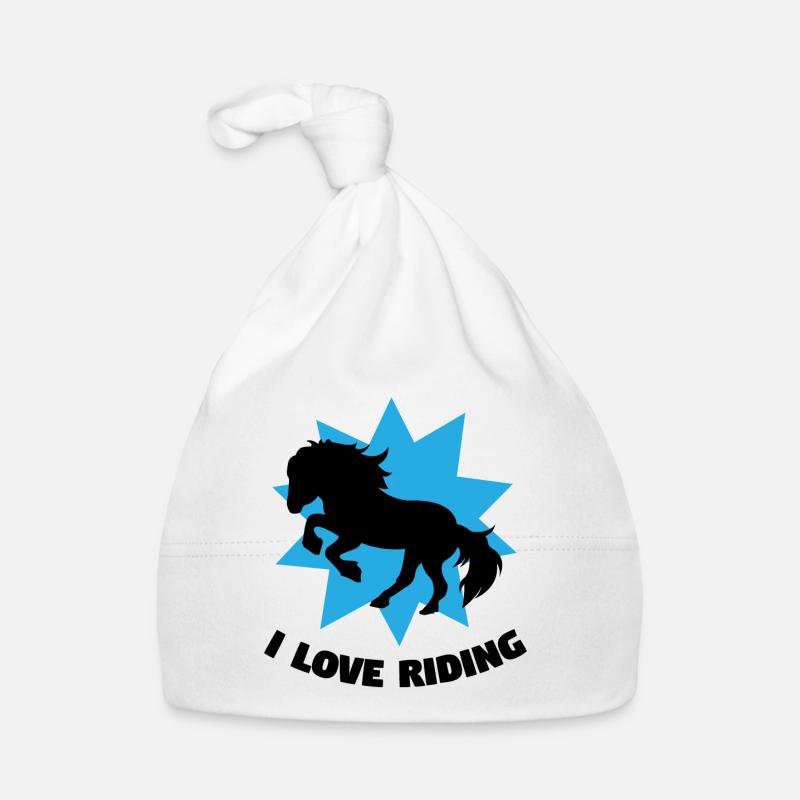 Chevaux Chevaux islandais Déclaration Équitation Cheval Amour Bonnet bio Bébé