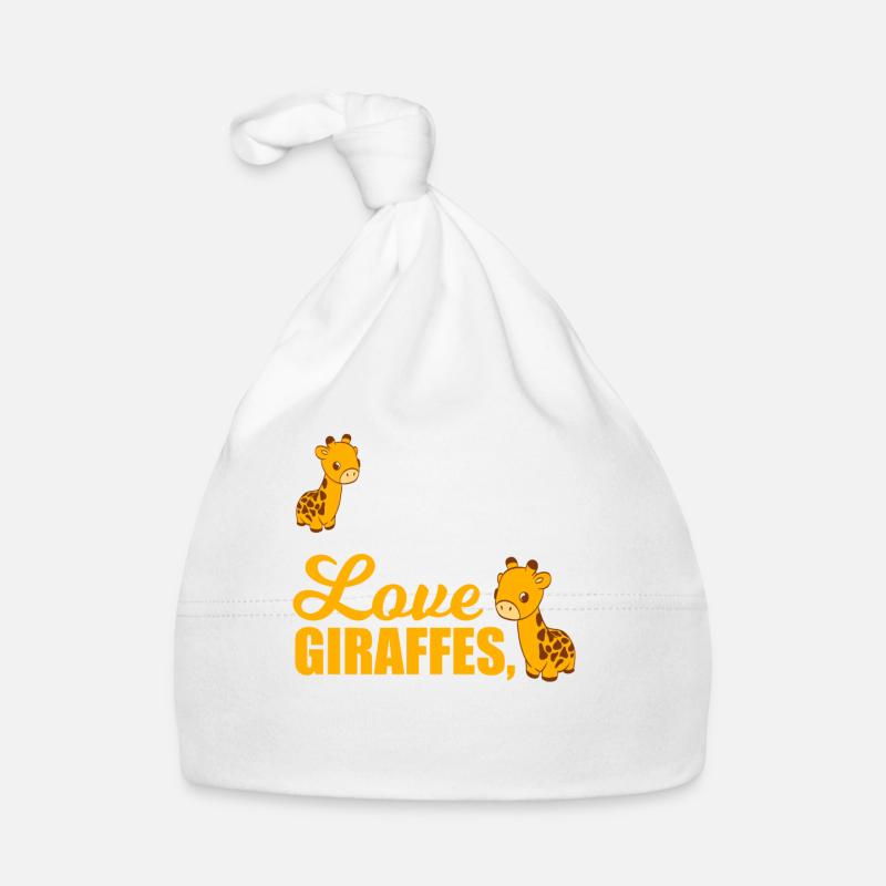 I Just Freaking Love Giraffe Tall Long-necked Organic Baby Cap