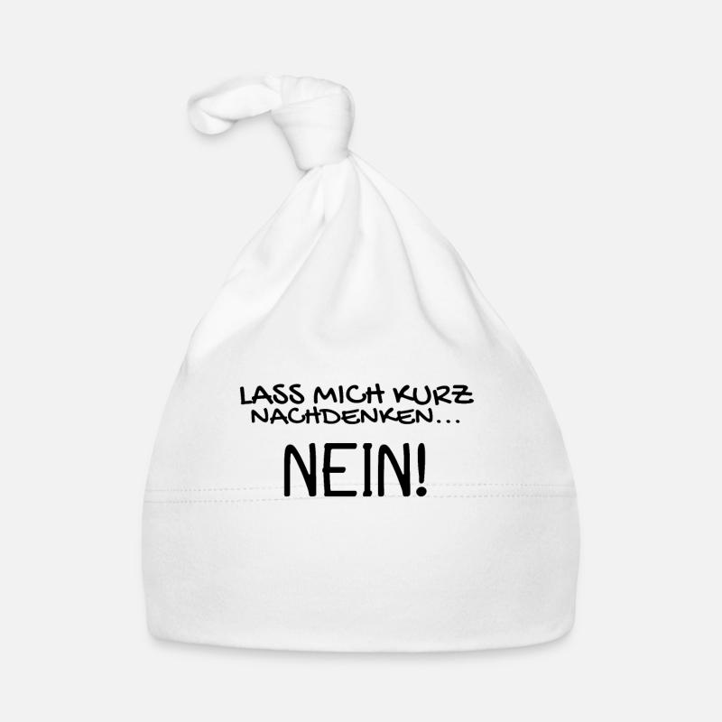 Nein Nö Spruch Baby Bio-Mütze