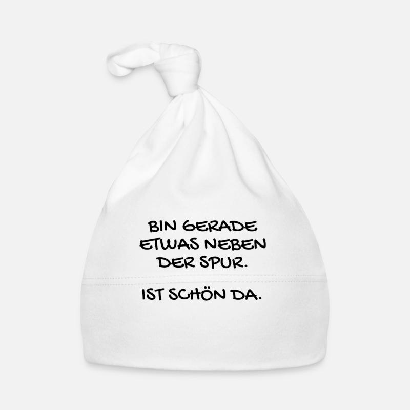 Lustiger Spruch - Baby Bio-Mütze - Weiß
