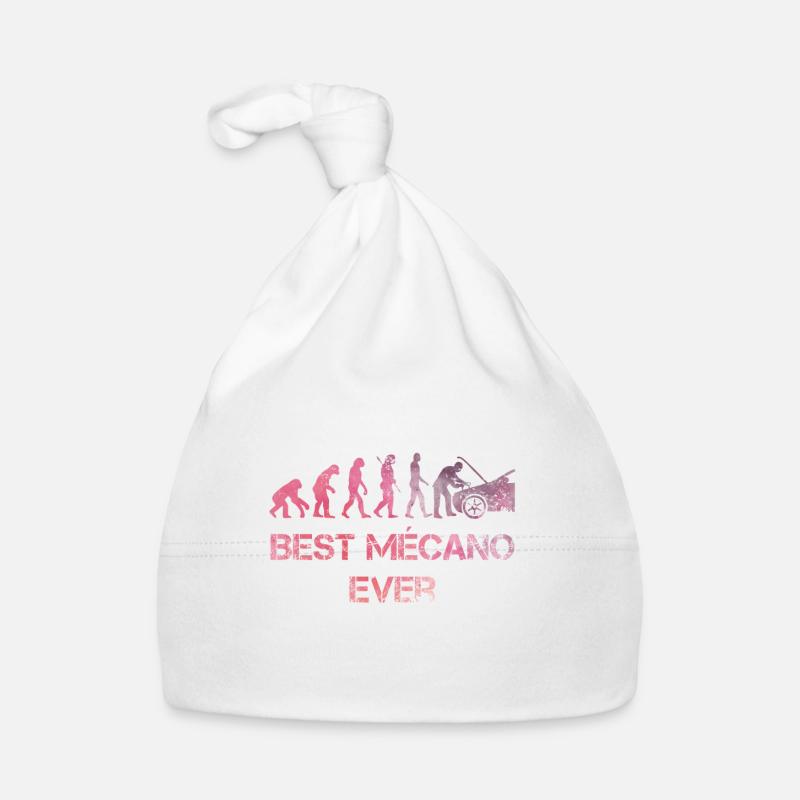 Evolution of the best mechanic ever Organic Baby Cap