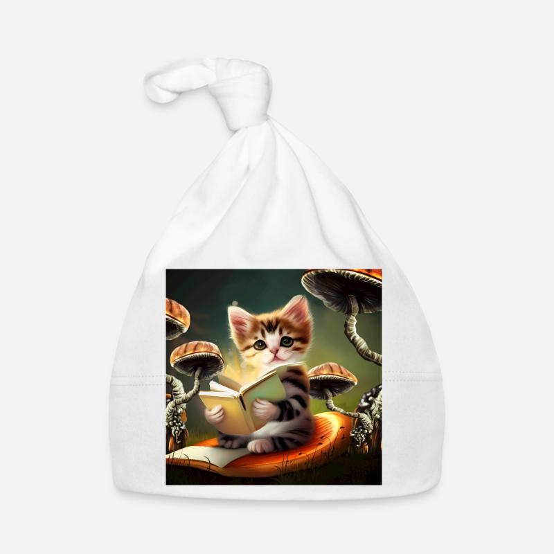 Une jolie aventure de lecture de chaton Bonnet bio Bébé