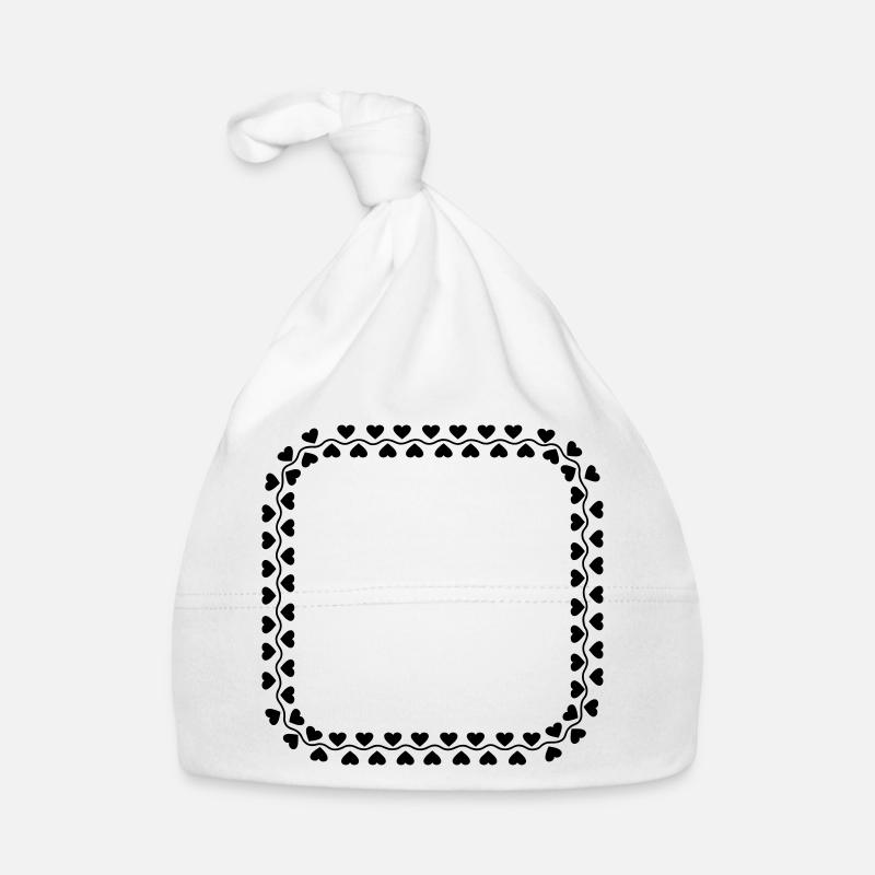 Frame heart logo Organic Baby Cap