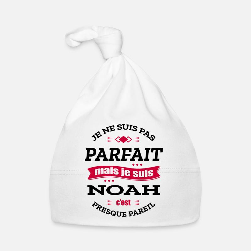 NOAH PARFAIT - PRENOM NOAH Bonnet bio Bébé