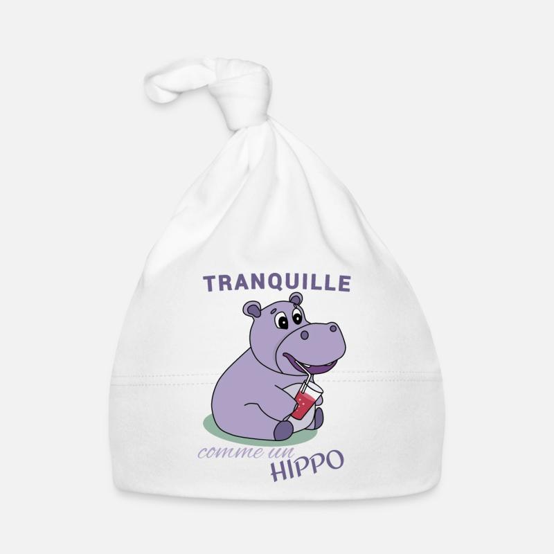 Tranquille comme un Hippo Bonnet bio Bébé
