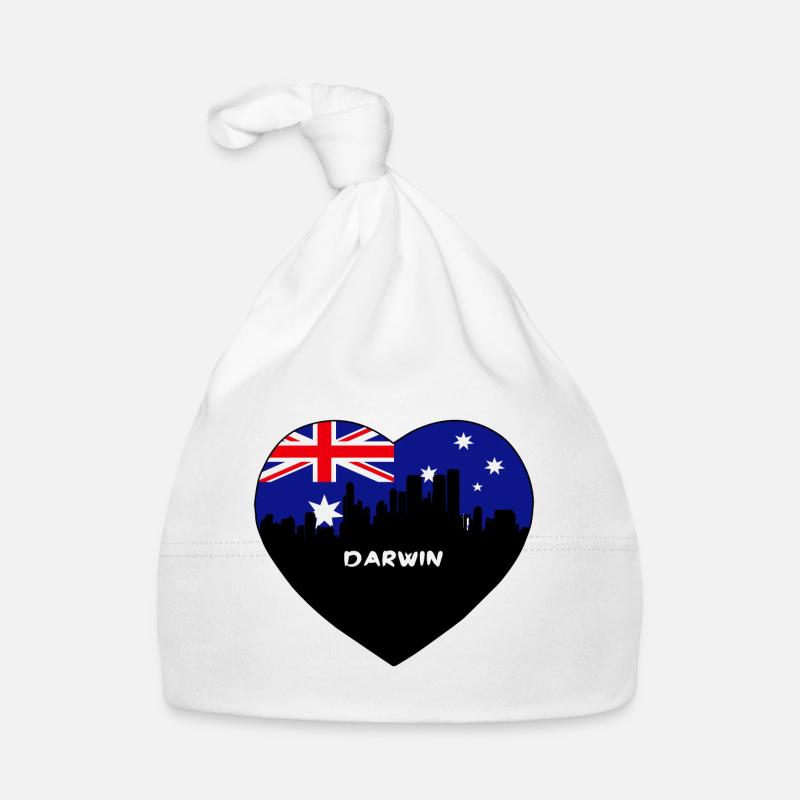 Darwin Australien Flagge Skyline Reise Souvenir Baby Bio-Mütze