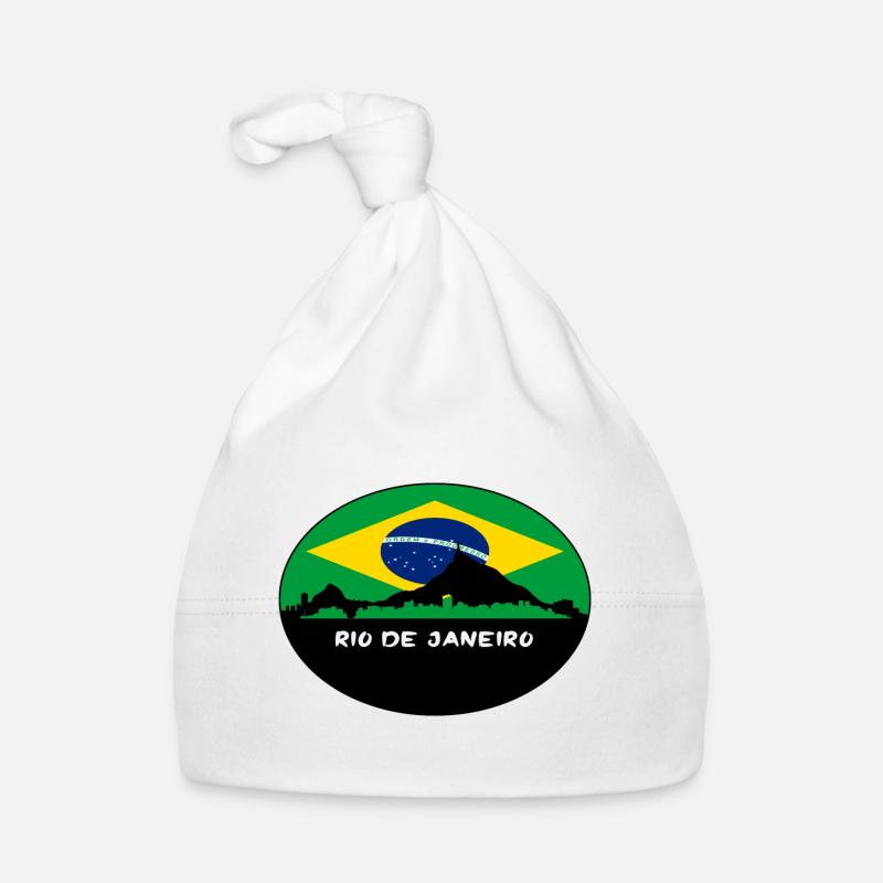 rio janeiro, brésil, drapeau, horizon, silhouette, trav Bonnet bio Bébé