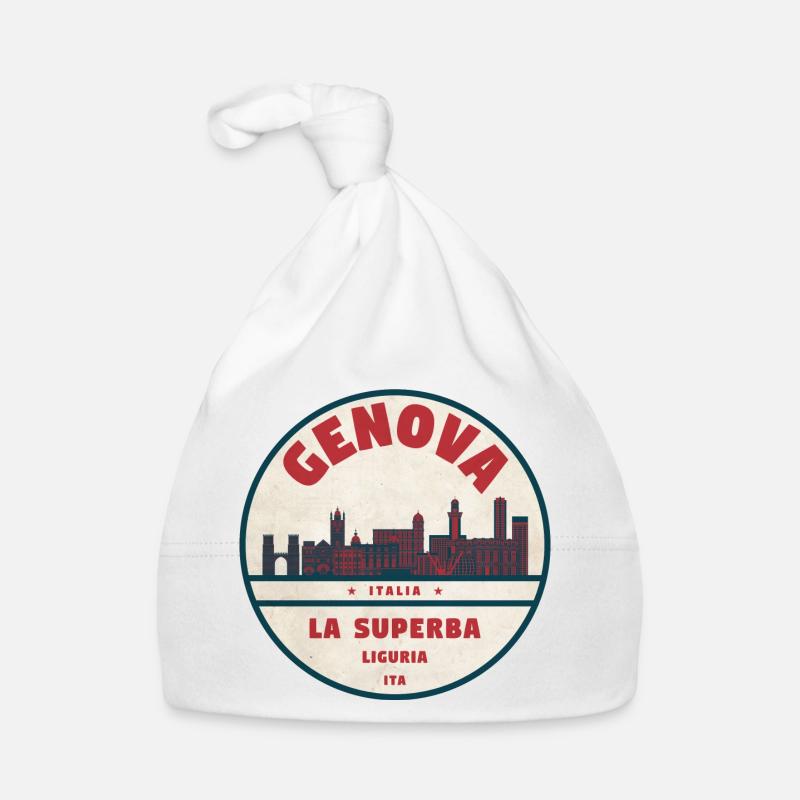 Rond rond de la Skyline de Gênes Bonnet bio Bébé