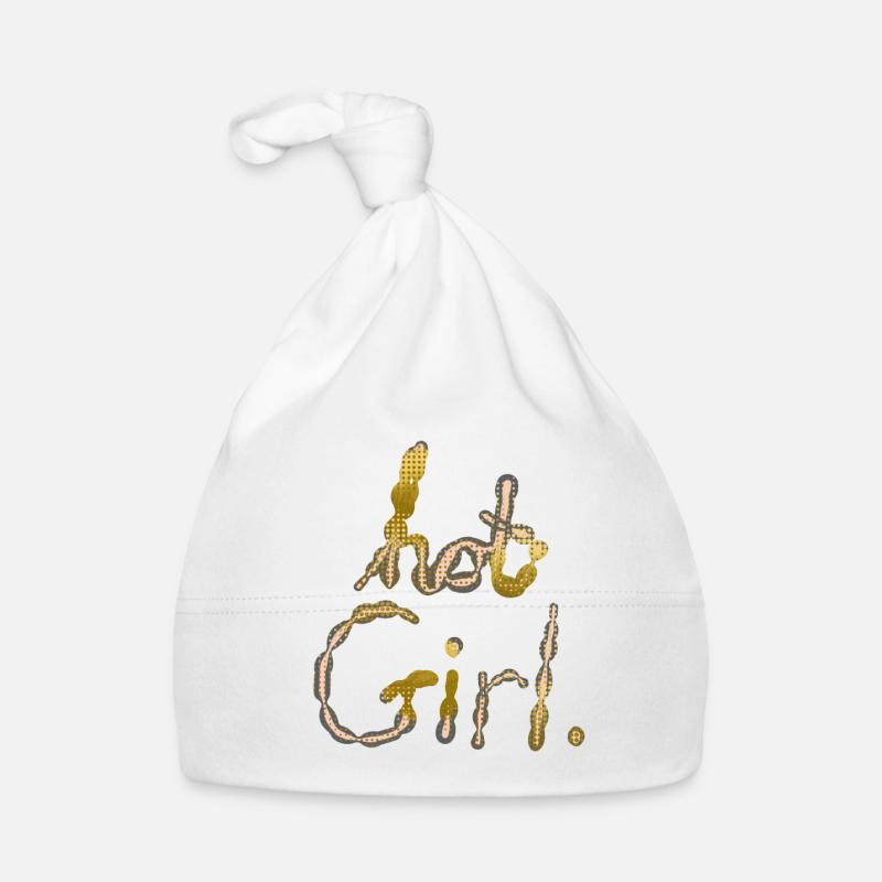 FILLE CHAUDE - Bonnet bio Bébé - blanc