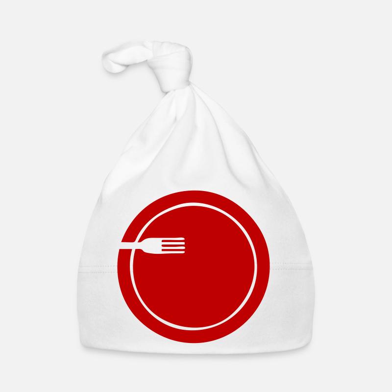 Plate with fork simplified | vectorgraphic Organic Baby Cap