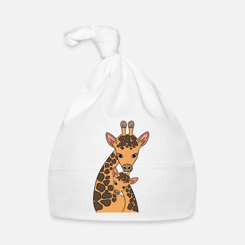 Muttertag Mama Mama Giraffe Groß Langhalsig Baby Bio-Mütze