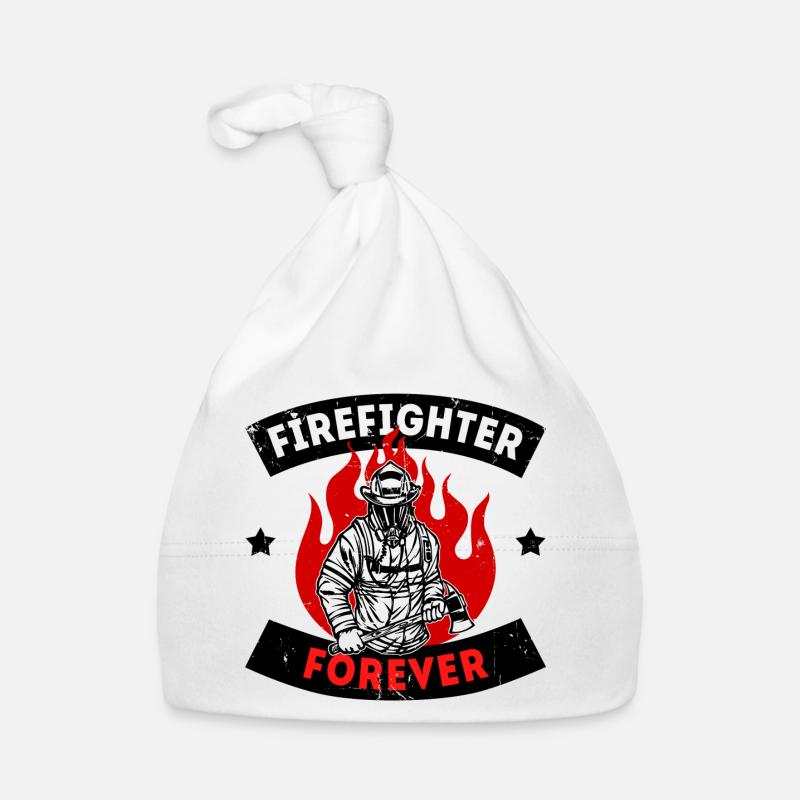 Firefighter Fire Brigade Fire Protection Statement Organic Baby Cap