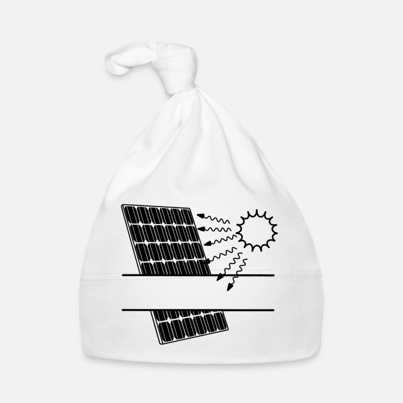 Solar panel with Solar radiation and sun Organic Baby Cap