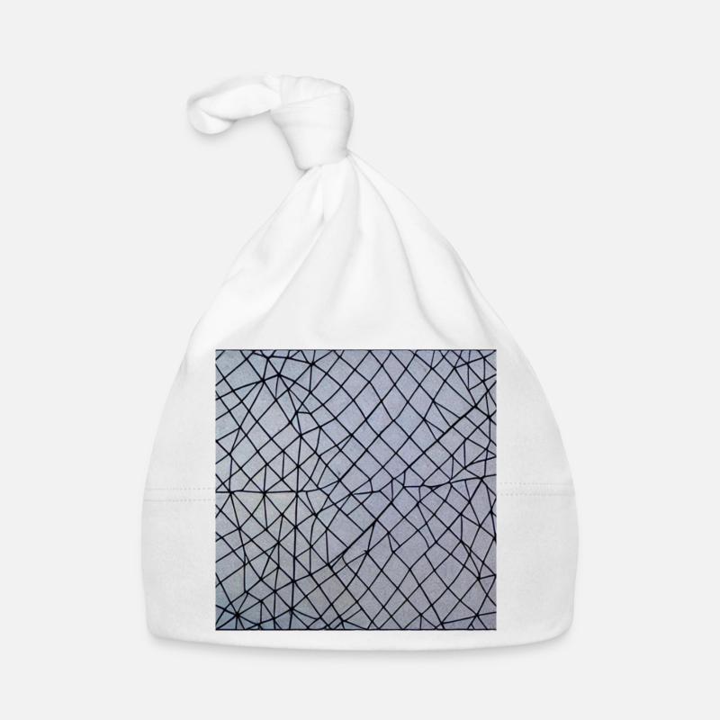 Abstrakte Kunst Gitternetz Baby Bio-Mütze