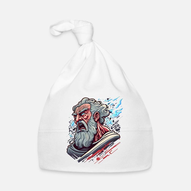 Starker Moses Prophet, der das Meer teilt Yam Suph Baby Bio-Mütze