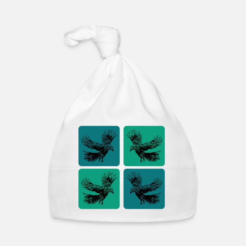 Design de corbeau Bonnet bio Bébé