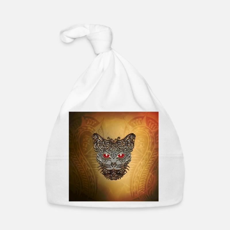 tête de chat décorative Bonnet bio Bébé
