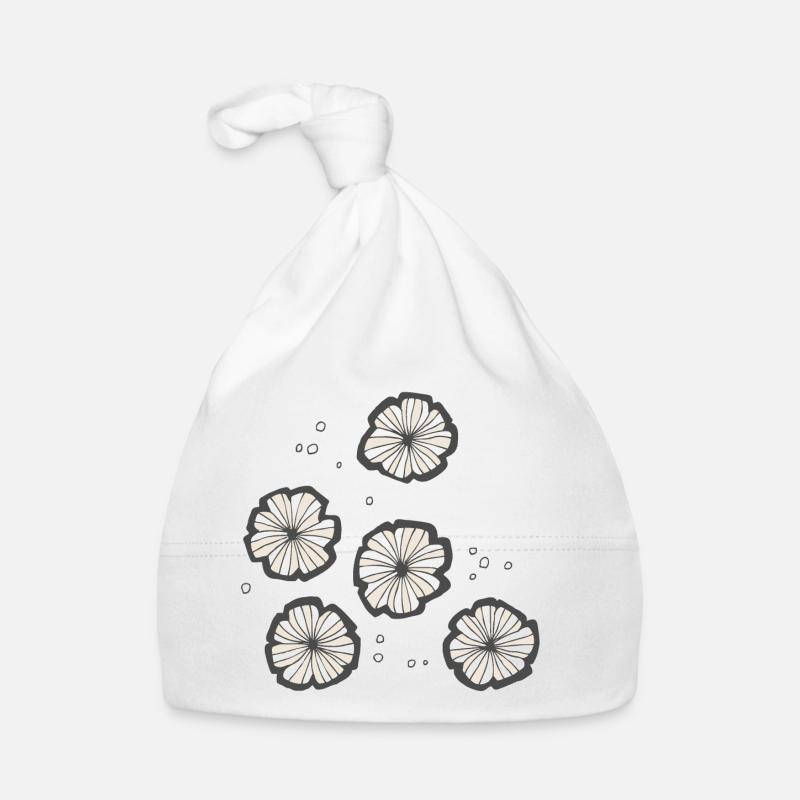 romantic flowers - shabby chic Organic Baby Cap