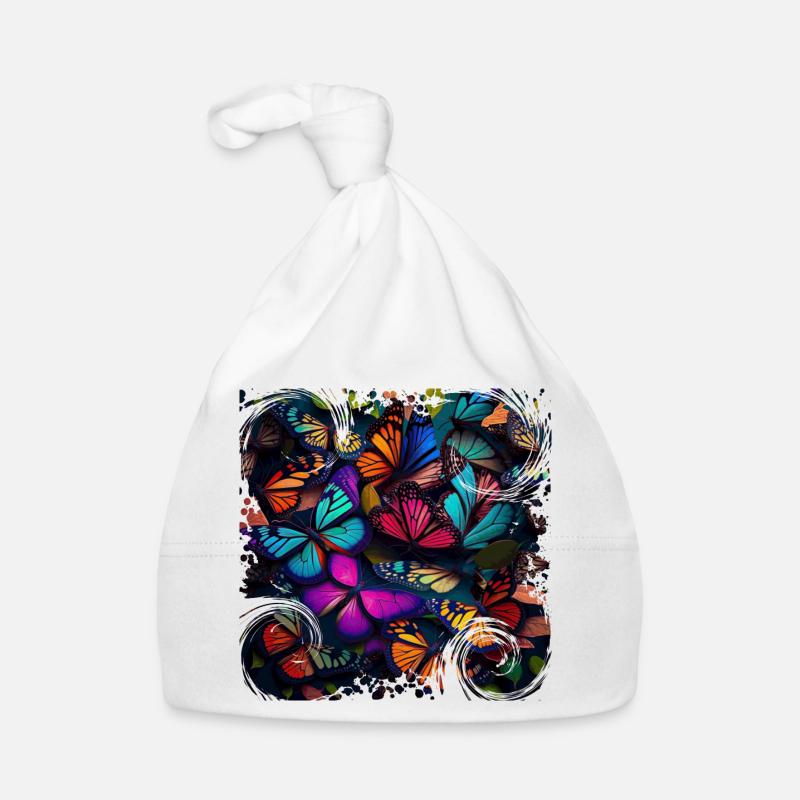 Every butterfly is unique Organic Baby Cap