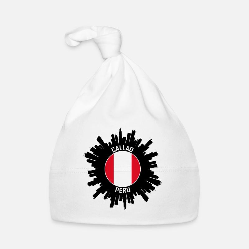 Callao Skyline Peru Flagge Reise Souvenir Baby Bio-Mütze