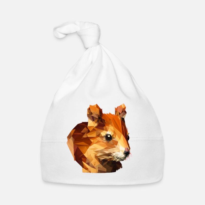 Polygon Eichhörnchen Baby Bio-Mütze