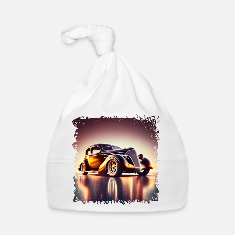 Oldtimer geben einen Einblick in mehrere Epochen Baby Bio-Mütze