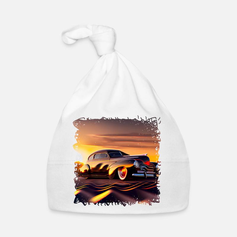 Voitures de course de dragsters Bonnet bio Bébé