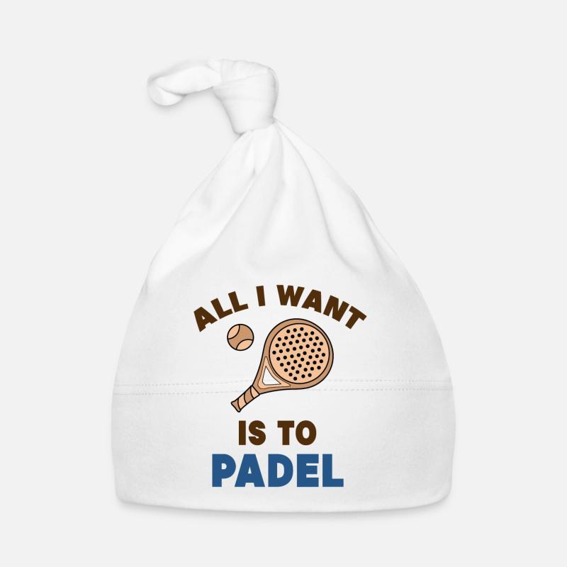 Entraîneur de Padel Raquette de balle Déclaration de jeu de padel Bonnet bio Bébé