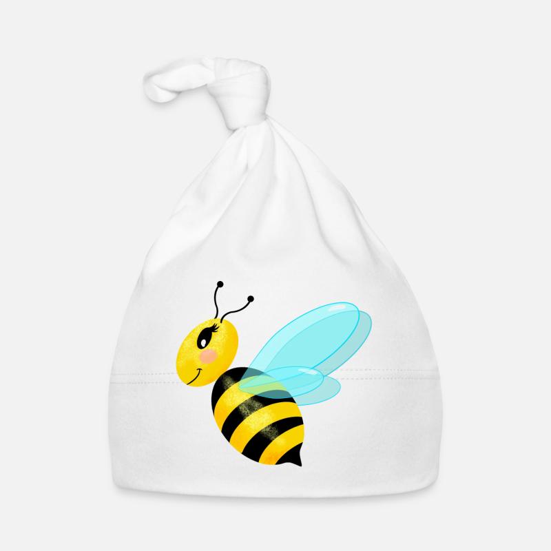 Flying graceful bee Organic Baby Cap