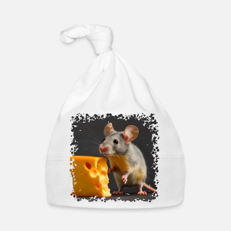 Mice with cheese is a cliché Organic Baby Cap