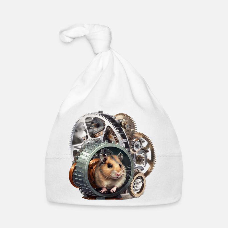 Roue de hamster pour la production d’énergie renouvelable Bonnet bio Bébé