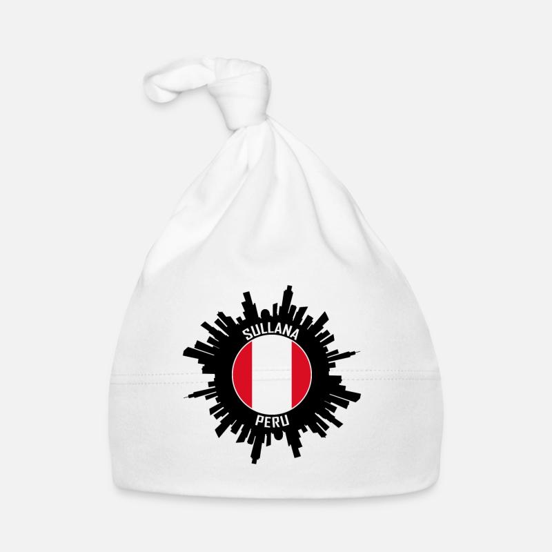 Sullana Skyline Peru Flagge Reise-Souvenir Baby Bio-Mütze