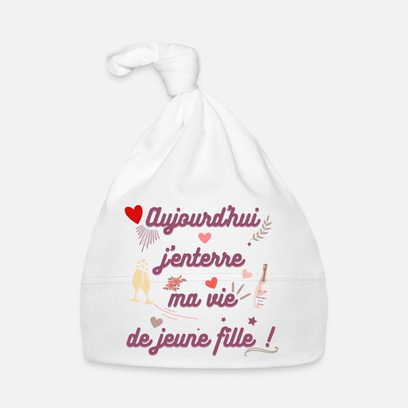 EVJF future mariée. Enterrement vie célibataire Bonnet bio Bébé