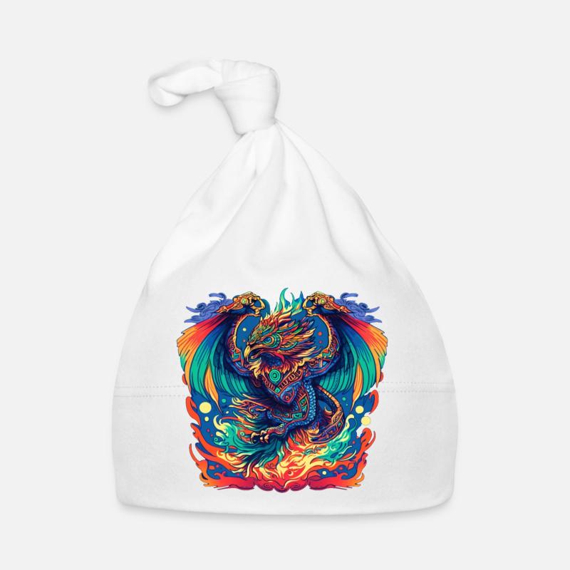 Oiseau aztèque Bonnet bio Bébé