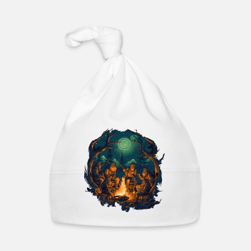 Équipage viking - Bonnet bio Bébé - blanc