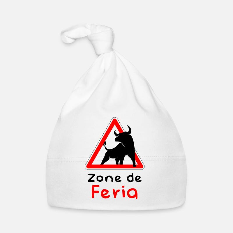 Zone de Feria - Bonnet bio Bébé - blanc
