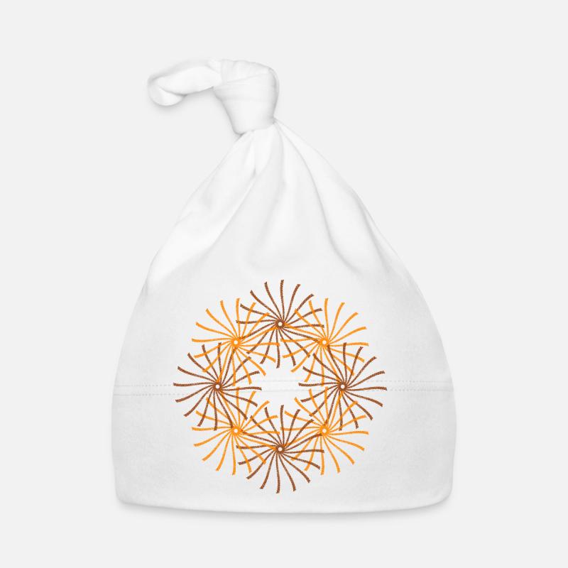 Bar Forme tourbillonnante encerclée par le soleil Bonnet bio Bébé